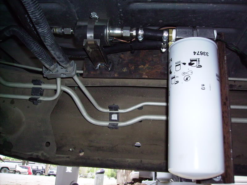 Lift Pump & DIY Filter Installed - Diesel Bombers wix 3 8 line fuel filter 